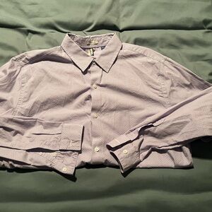 Men's Casual Button Down Shirt - Light Purple